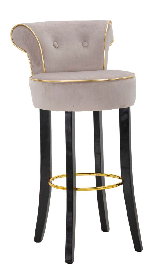 Banco Bar Luxy Grigio Cm 46x48x96
