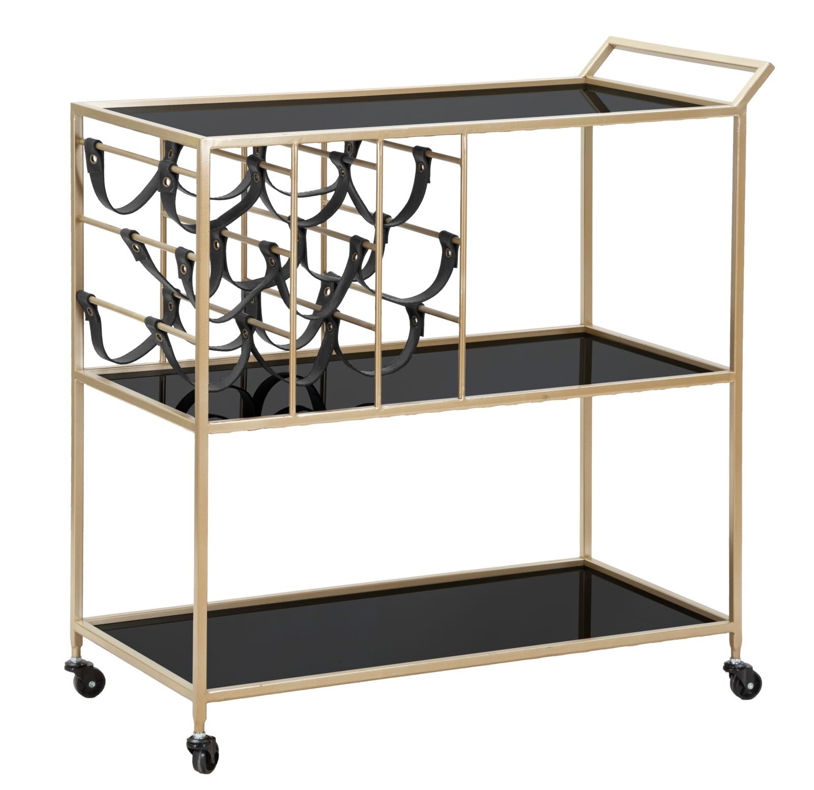 Carrinho Preto String Cm 79x39,5x82