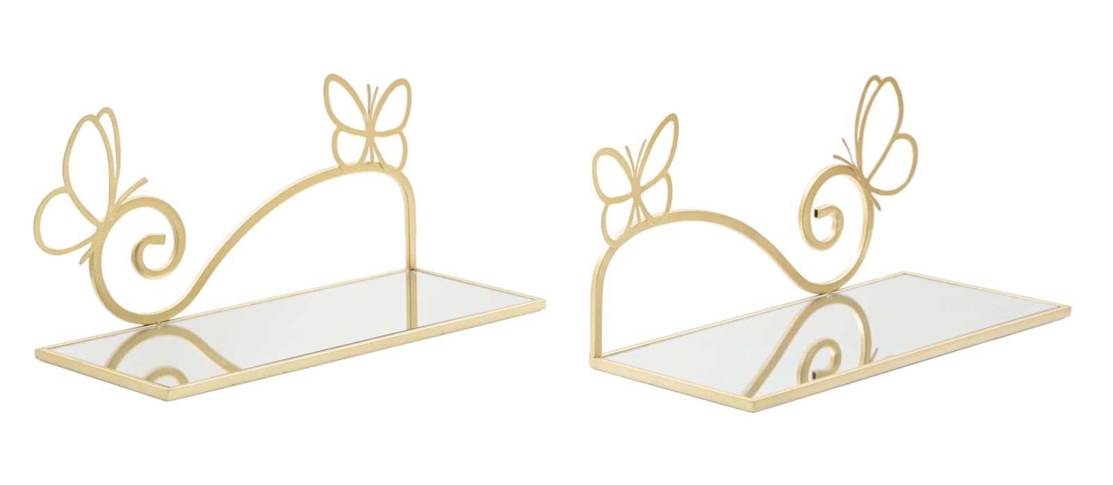Mesa de Cabeceira Prateleira Borboleta Par Cm 41,5x18x21