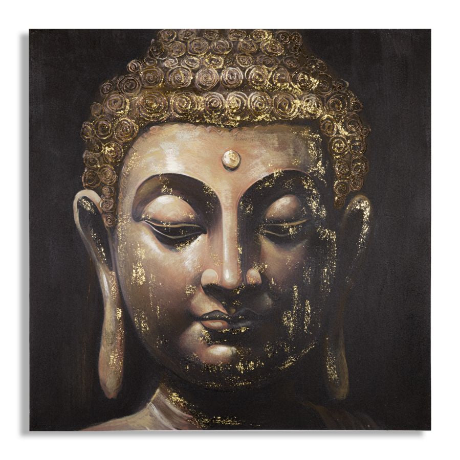 Pintura Sobre Tela Buda -B- Cm 100x3x100