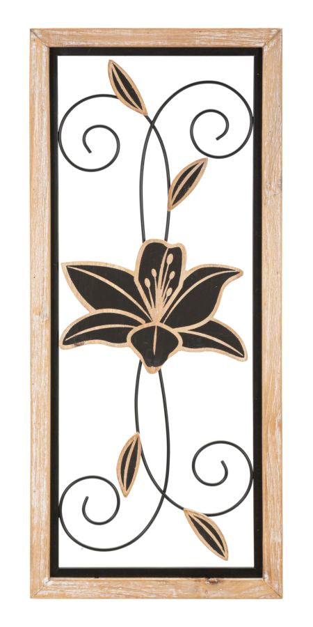 Painel em Ferro E Madeira Koman -B- Cm 26x2,5x60
