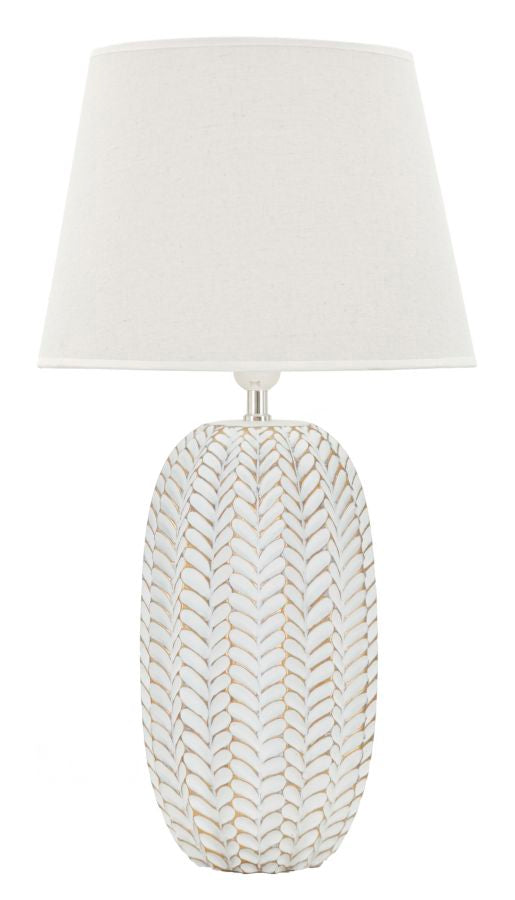 Candeeiro de Mesa Resina Folha Cm ø 35x65