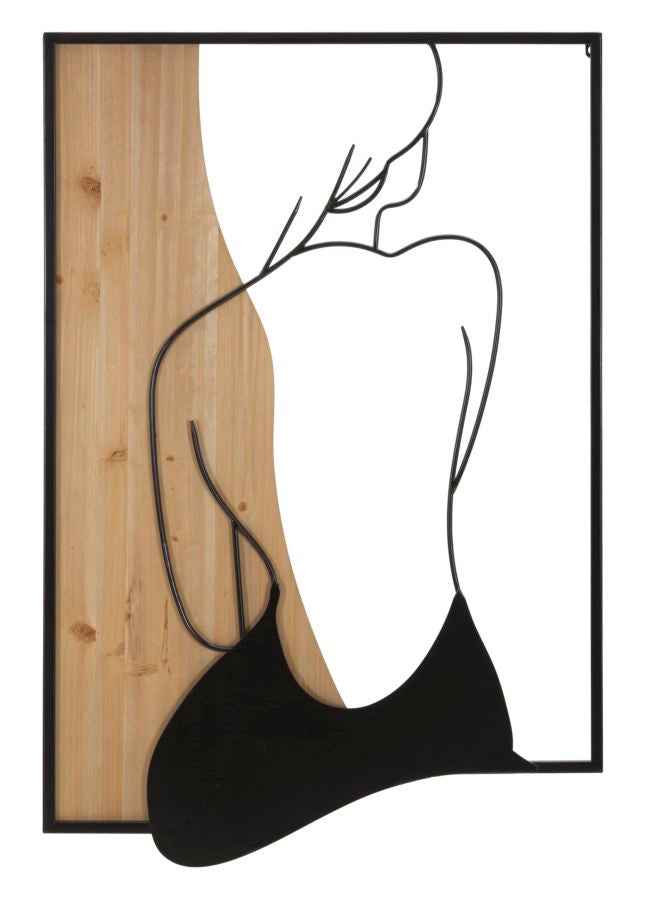 Painel de Parede Beauty Ferro E Wood 60x2x90