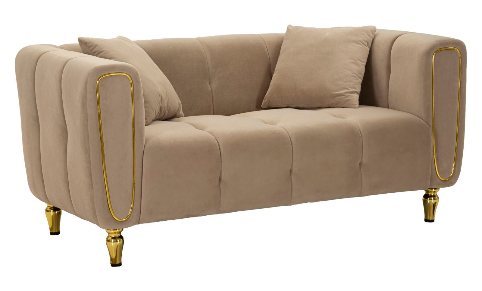 Sofá Alma Grigio com Cuscini Cm 155x81x71