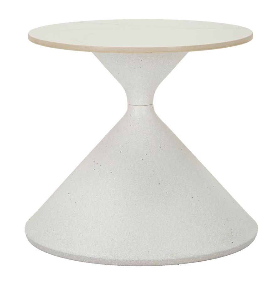 Mesa Auxiliar Branco Cm ø 42x40
