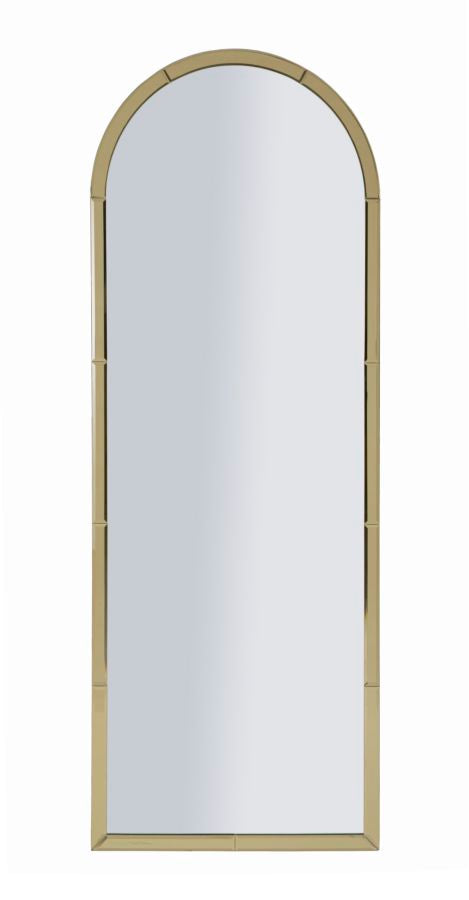 Espelho de Parede Baku Dourado Cm 55x2x150 (misura Espelho Cm 49x144)