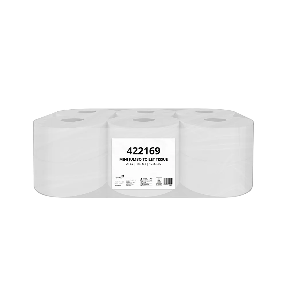 Papel Higiénico (Jumbo) 180mts 2Fls Papernet 422169 12un