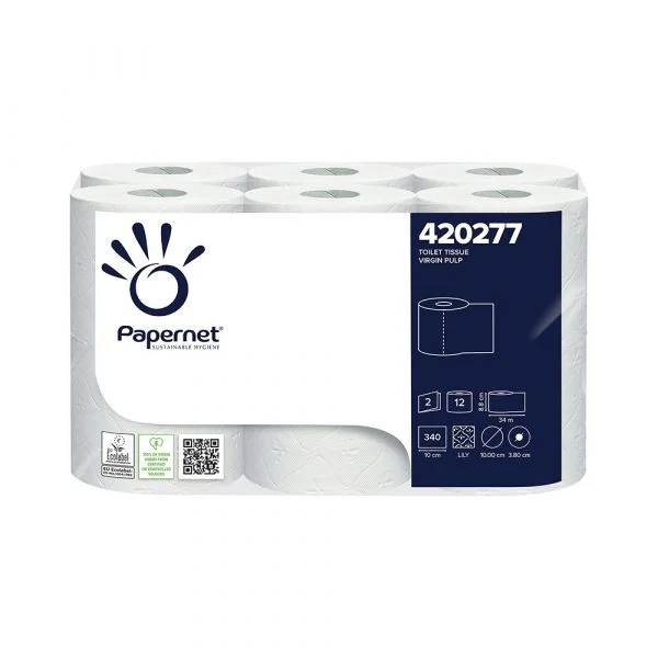 Papernet Papel Higiénico Doméstico 34mts Branco