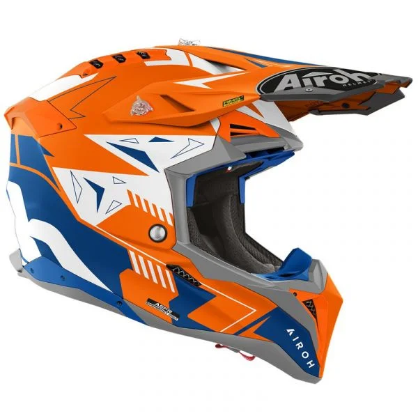 AIROH Capacete Aviator 3 Spin Orange Fluo Matt S