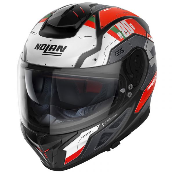 Nolan Capacetes N80-8 Starscream N-com Flat Red White M