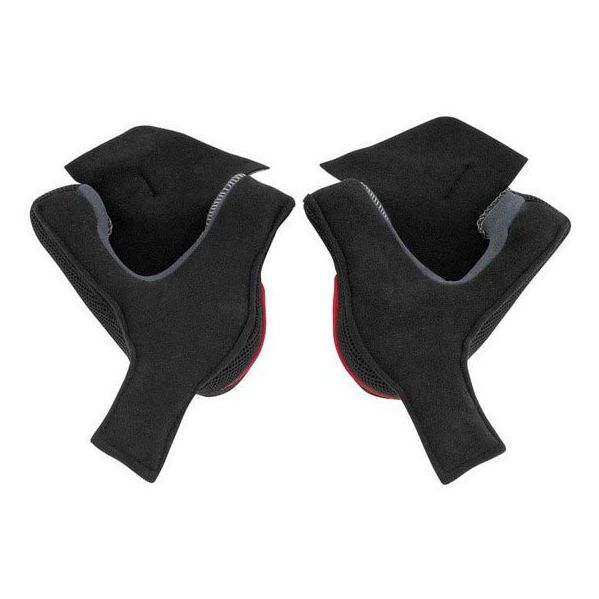 Nolan N-com N104 Absolute Clima Comfort Cheek Pads Black / Red Xxxl 30 mm