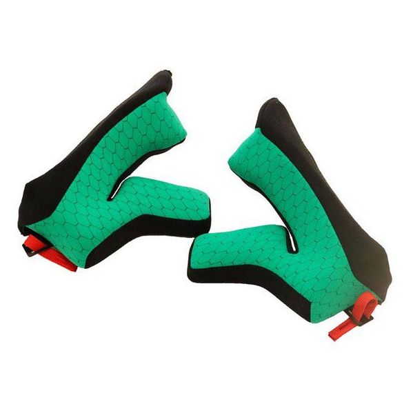 X-lite X-502/ultra Steadyfit Cheek Pads Green Xxxl 15 mm