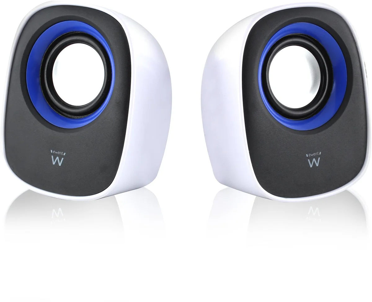Colunas Ewent Estéreo 2.0 5W RMS Brancas