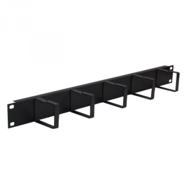 WP Rack 1U metal cable management, Black RAL 9005 - WPN-ACM-101-B