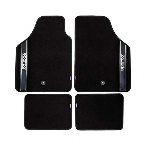 Sparco Kit 4 Tapetes Corsa Strada 2012 B Preto