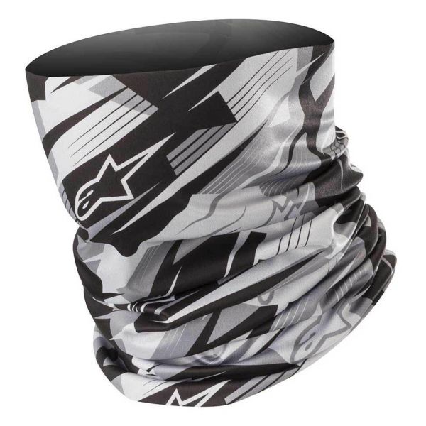Alpinestars Blurred Máscara Neck Tube Black Anthracite