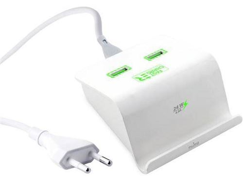 Carregador Puro Rápido 2 USB 4.8a - FCCS2USB48WHI