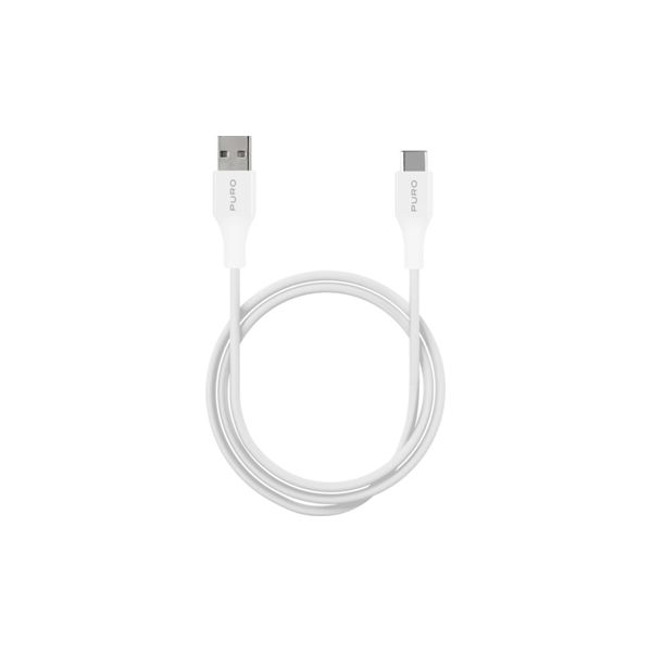 Puro Cabo de Dados Plain USB - USB-C 1m White