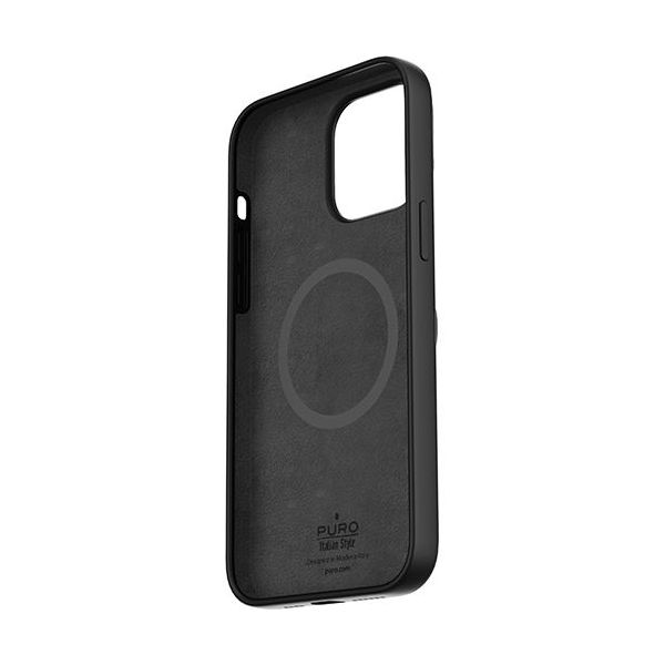 Puro Capa Silicone Icon Mag com MagSafe para iPhone 14 Pro Black