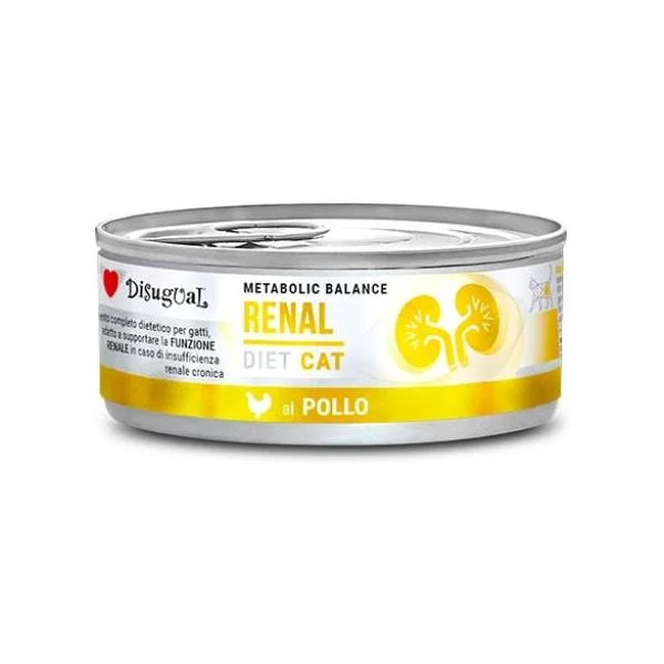 Ração Húmida Disugual Renal Metabolic Frango 85g Pack 12