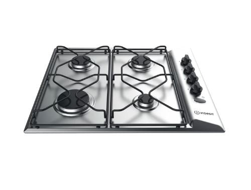 Placa a Gás Indesit PAA 642 IX/I WE | 58 cm | 4 Zonas | Aço inoxidável