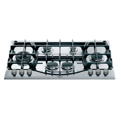 Placa a Gás Hotpoint PHN 961 TS/IX/HA | 87 cm | 6 Zonas | Aço inoxidável