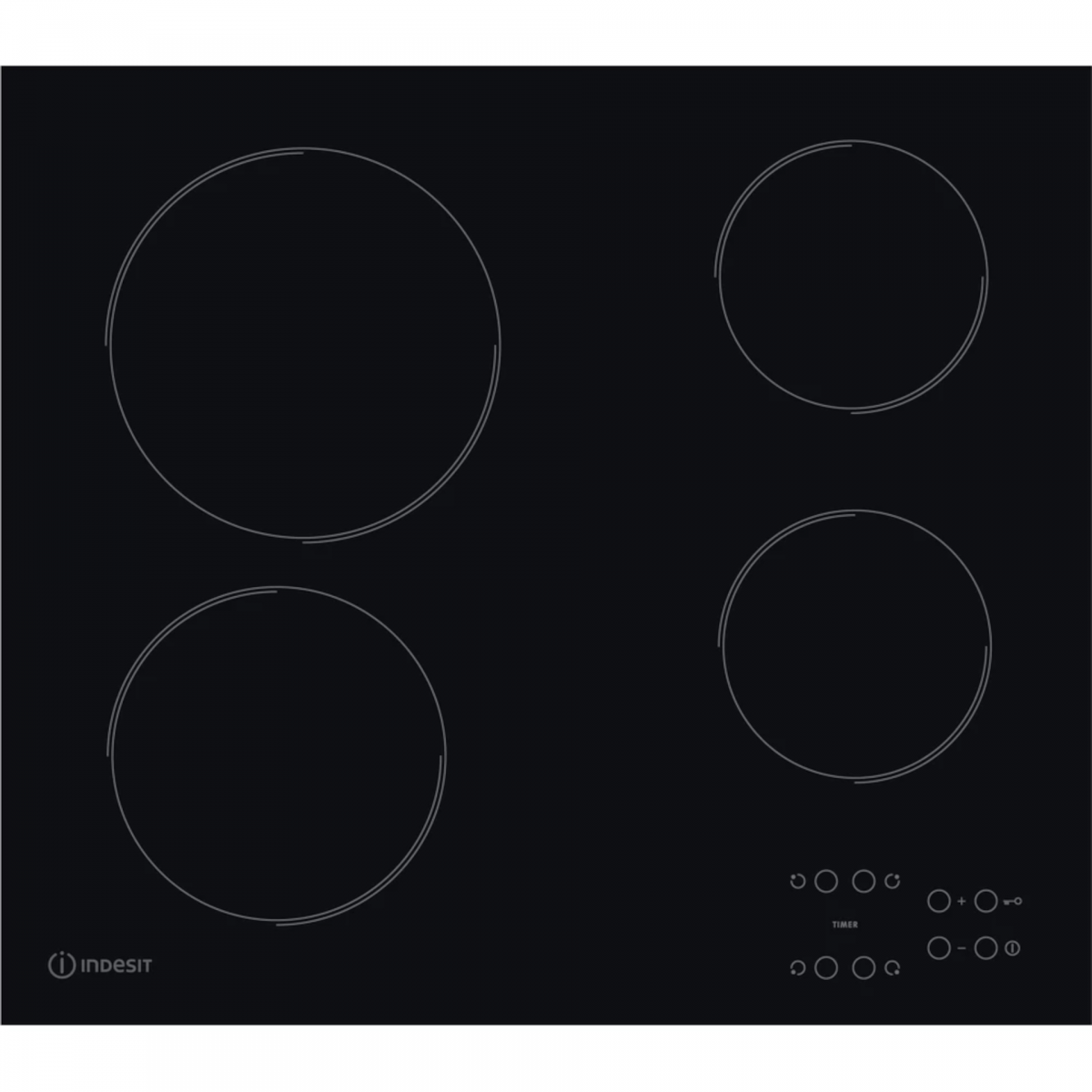 Indesit RI 161 C Preto Encastre Cerâmica 4 zona(s)
