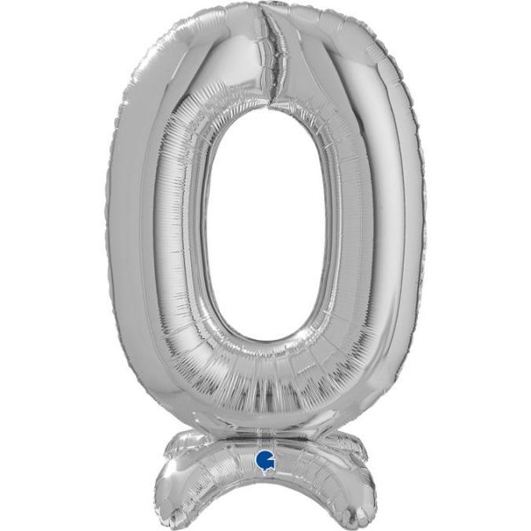 Grabo Balão Foil 25" Standup Nº Prateado - 460025090