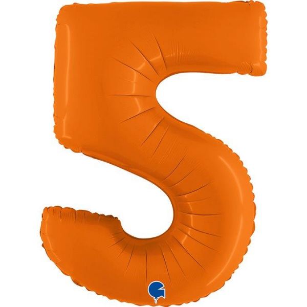 Grabo Balão Foil 40" nº 5 Laranja Matte 1 un.