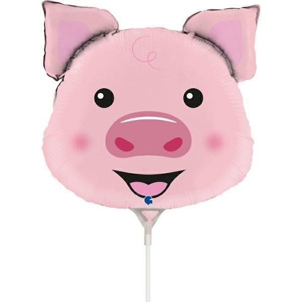 Grabo Balão Foil 14" Mini Porco - 460072062