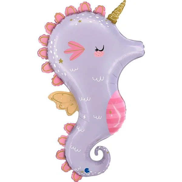 Grabo Balão Foil 36" Cavalo Marinho Mágico 1 un.