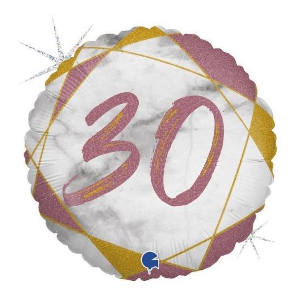 Grabo Balão Foil 18" Mármore 30 Rosa - 460078071