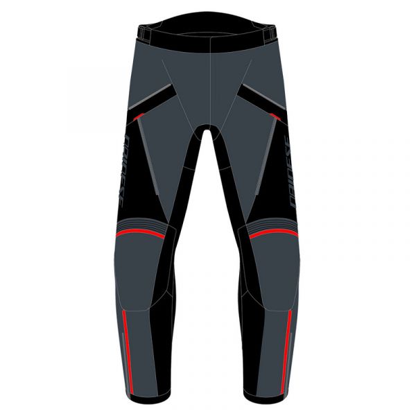 Dainese Calças Tempest 3 D-dry Ebony / Black / Lava-red 60