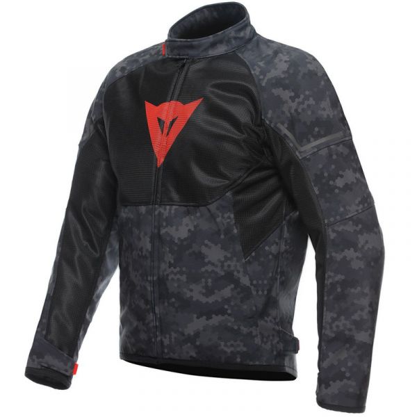 Dainese Casaco Ignite Air Tex Camo-gray / Black / Fluo-red 52