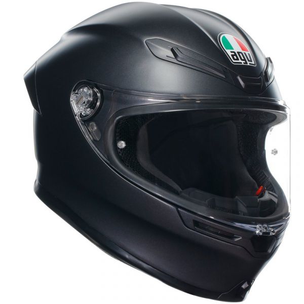 AGV Capacete S Matt Black L K6 S Matt Black K6 S Matt Black K6