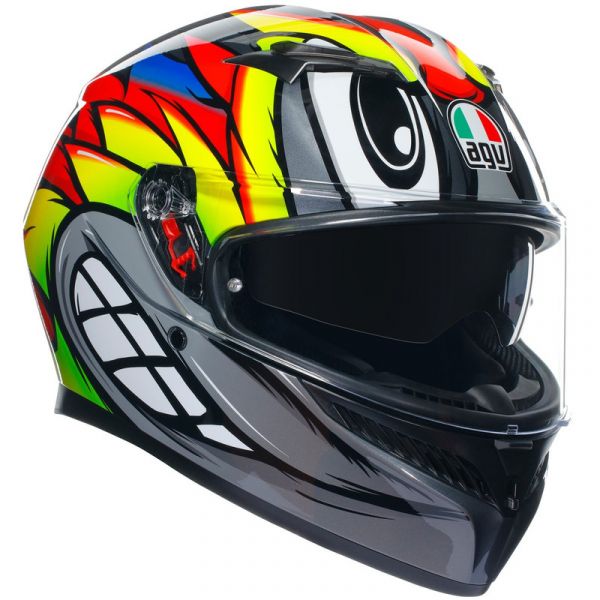 AGV Capacete K3 E2206 Birdy 2.0 Grey / Yellow / Red S