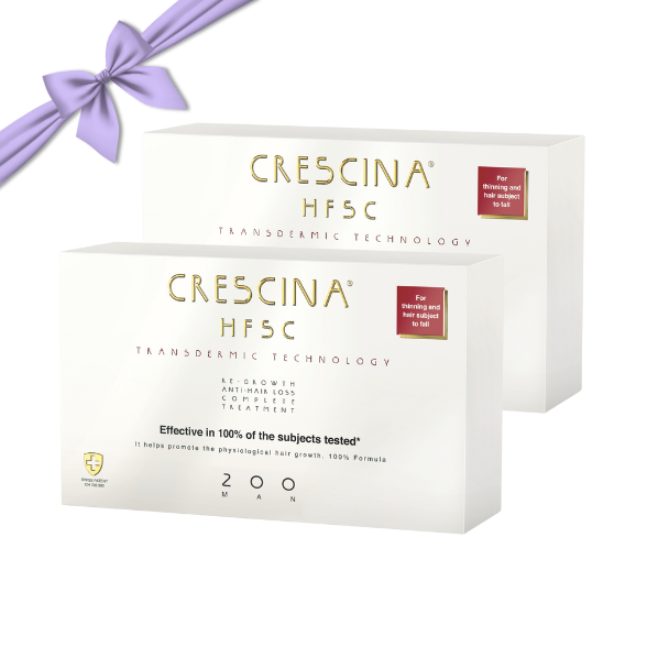 Crescina HFSC Transdermic Tratamento Completo para Homem 200 10+10 ampolas (2 unidades)