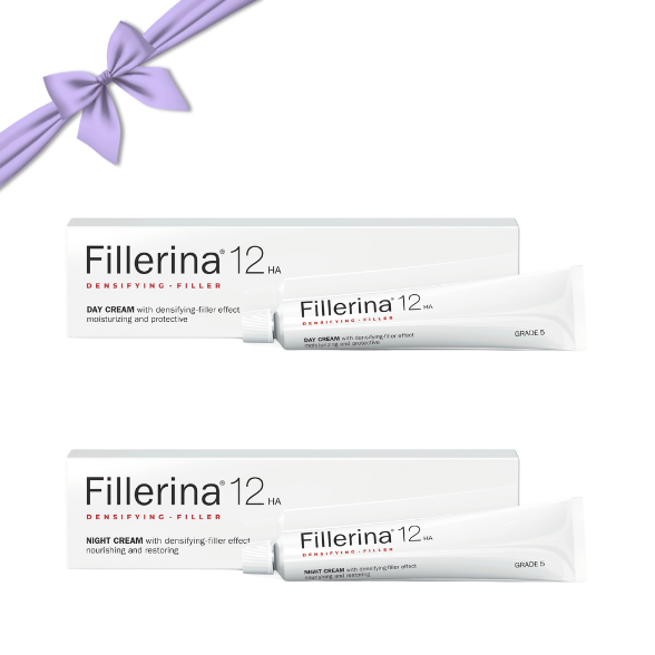 Fillerina 12 Creme de Dia 50ml + Creme de Noite 50ml -Grau 5