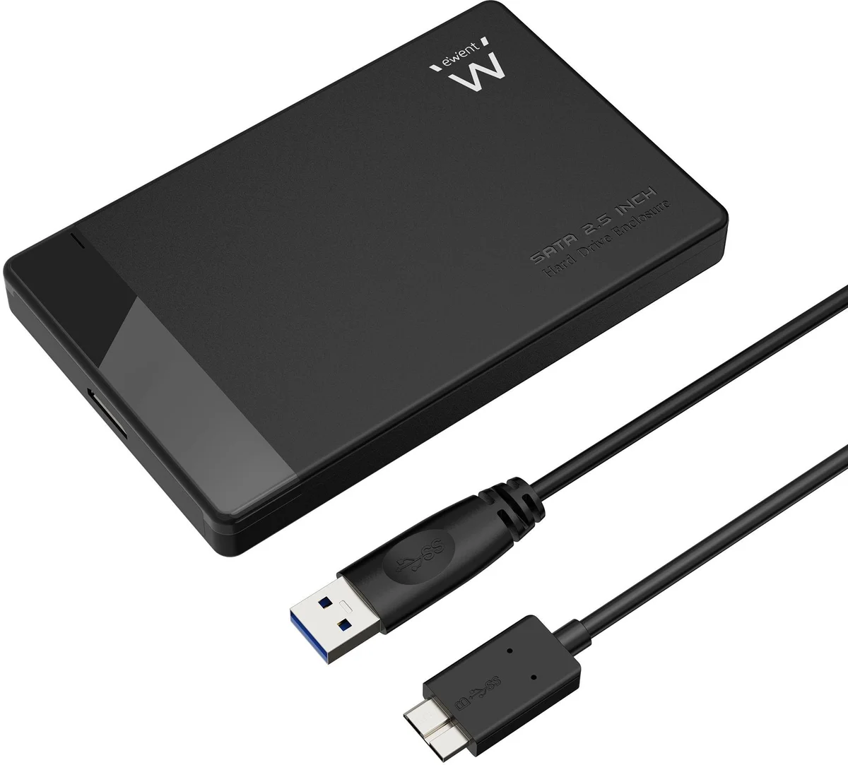 Caixa Externa 2.5" Ewent EW7049 USB 3.2 Gen 1 (USB 3.0) SATA HDD/SSD Preta