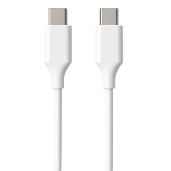 Ewent EC1083 Cabo USB-C 480 Mbps 60W PD60W USB 2.0 Type-C AWG30 PVC Branco 1m