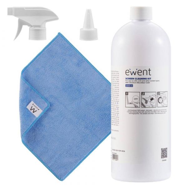 Ewent EW5680 Kit Limpeza Universal Ecrãs Plásticos 1000ml