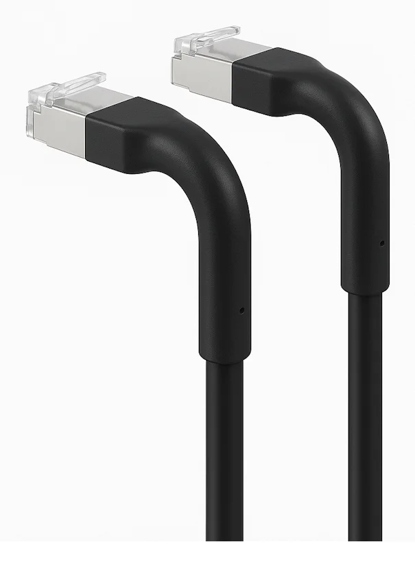 Cabo de Rede Ewent IM1315 CAT.6a U/FTP Slim Flexível 100% Cobre 0.2m Branco