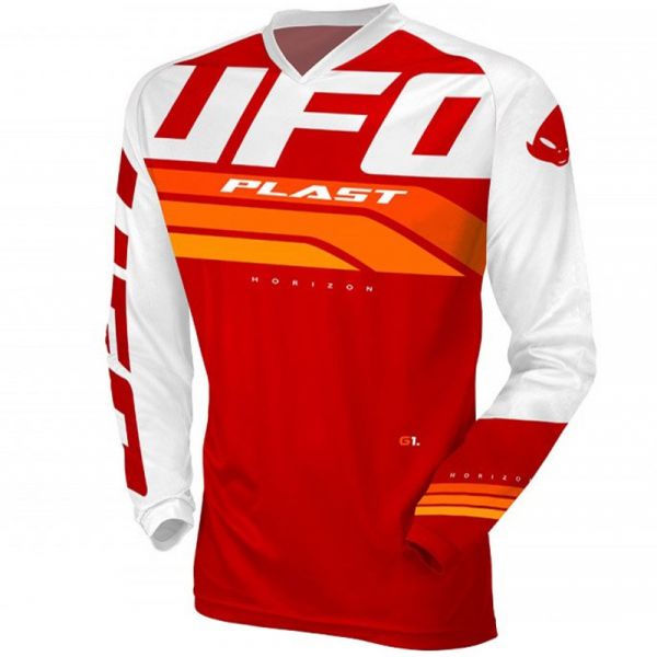 Ufo Camisola Horizon Red / White / Orange XL