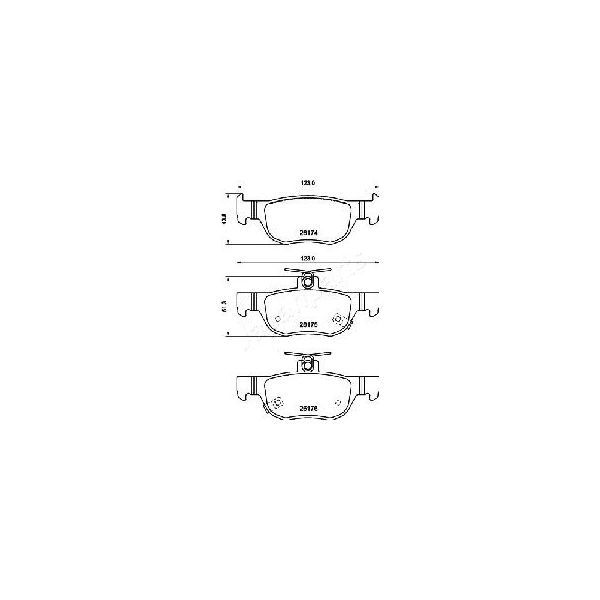 JAPANPARTS Jogo de Pastilhas para Travão de Disco - PP-320AF