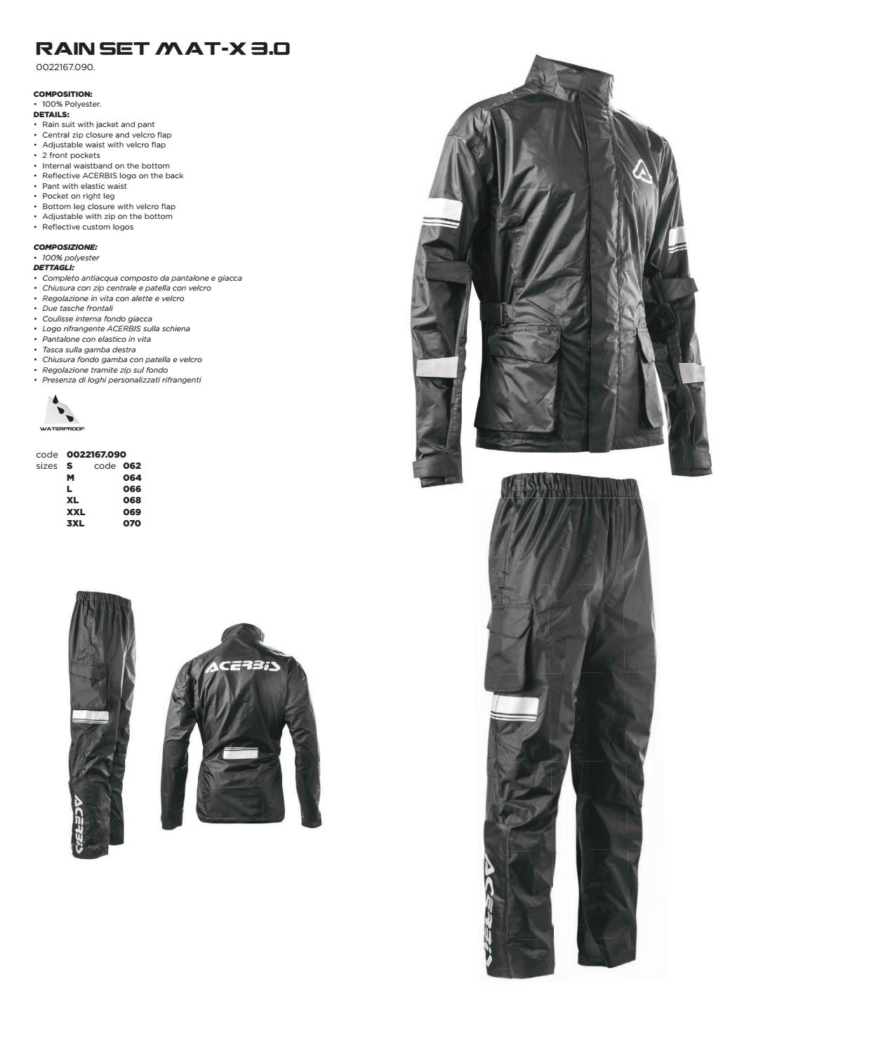 FATO CHUVA ACERBIS MAT-X 3.0 2PCS PR XL