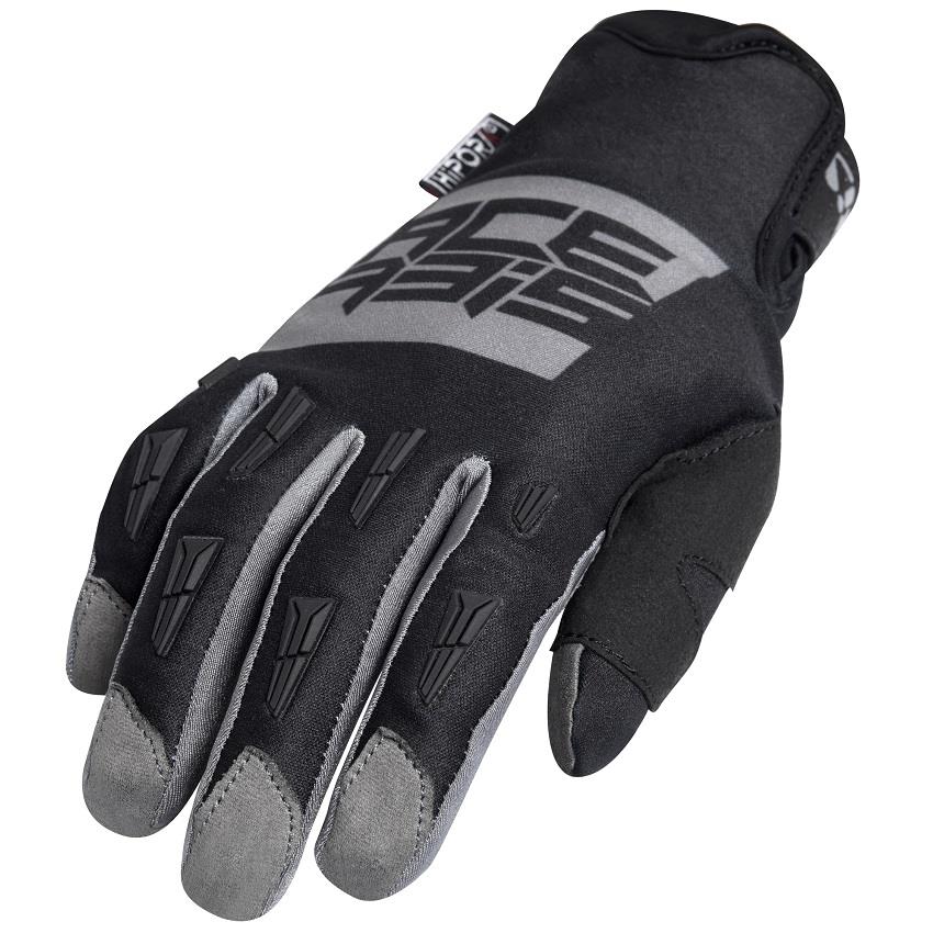 LUVAS ACERBIS MX WP HOMOLOGATED CINZA/PRETO