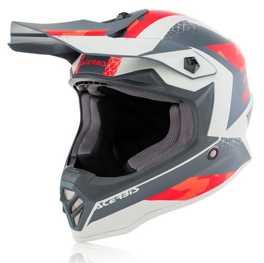 CAPACETE ACERBIS IMPACT STEEL JR VERM/CZ 52