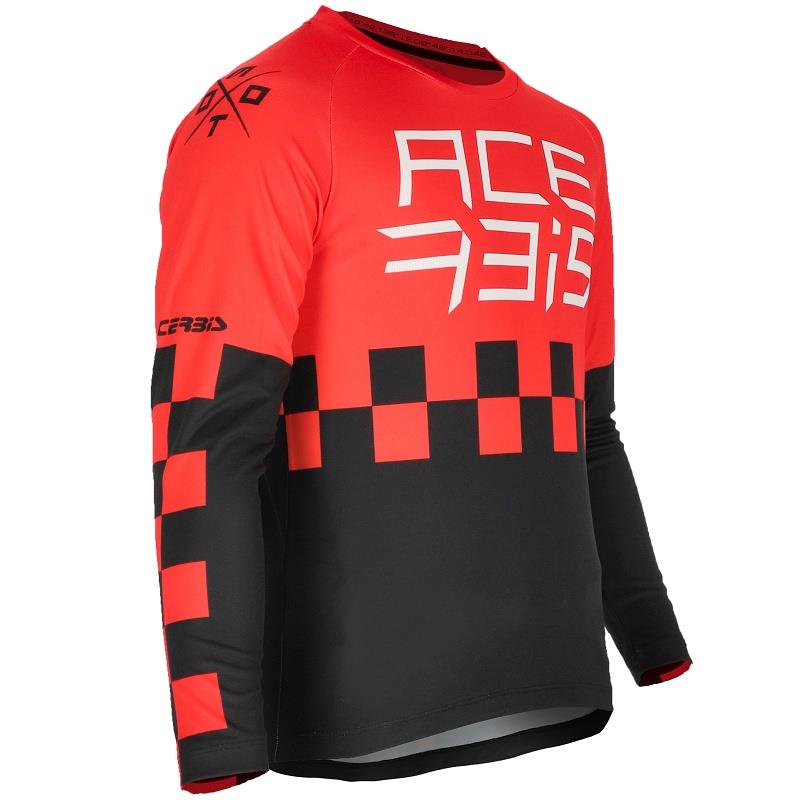 CAMISOLA ACERBIS MX J-KID ONE VERMELHO/PRETO