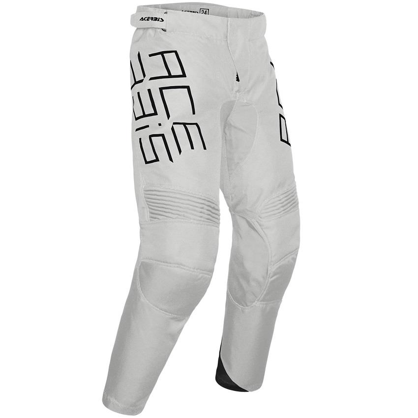 CALÇAS ACERBIS MX TRACK KID CINZA CLARO