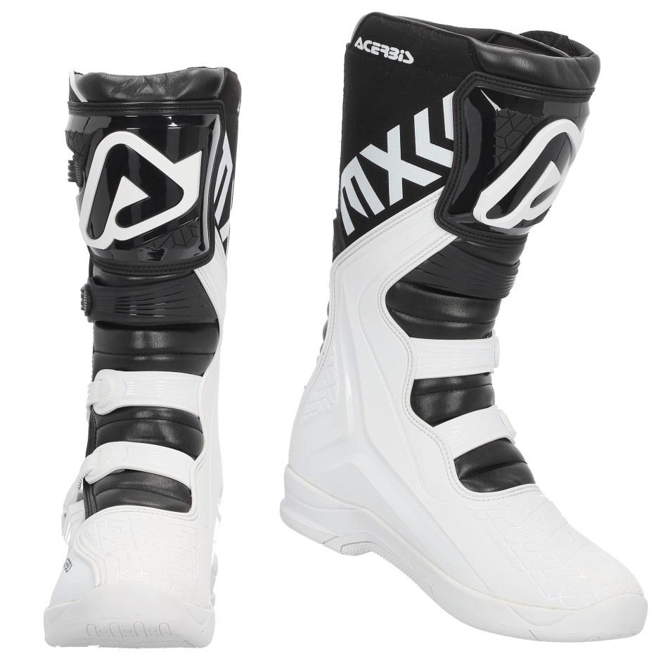 BOTAS ACERBIS X-TEAM BRANCO/PRETO